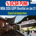 SICSR Pune MBA 2026 GEPI Shortlist on January 21; Slot Booking Dates Out, SNAP-Based Selection